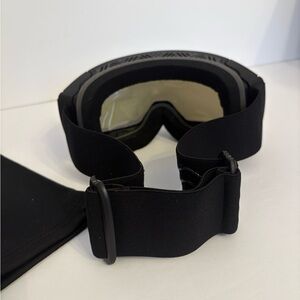 Ski Snowboarding Goggles Anti Fog Helmet Compatible High Impact Adjustable Black